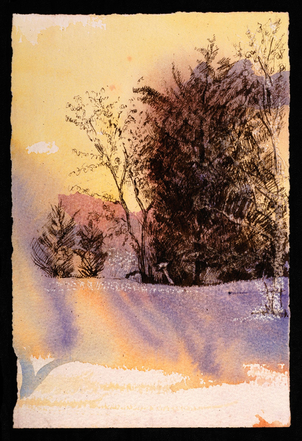 Winter View, 7in.x10in..